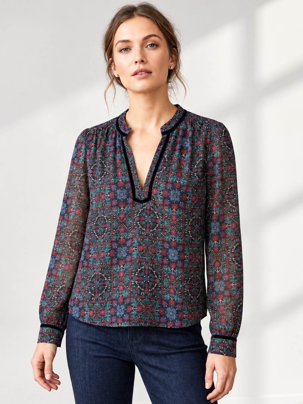 🎉5 for $45🎉 Loft top blouse shirt size M